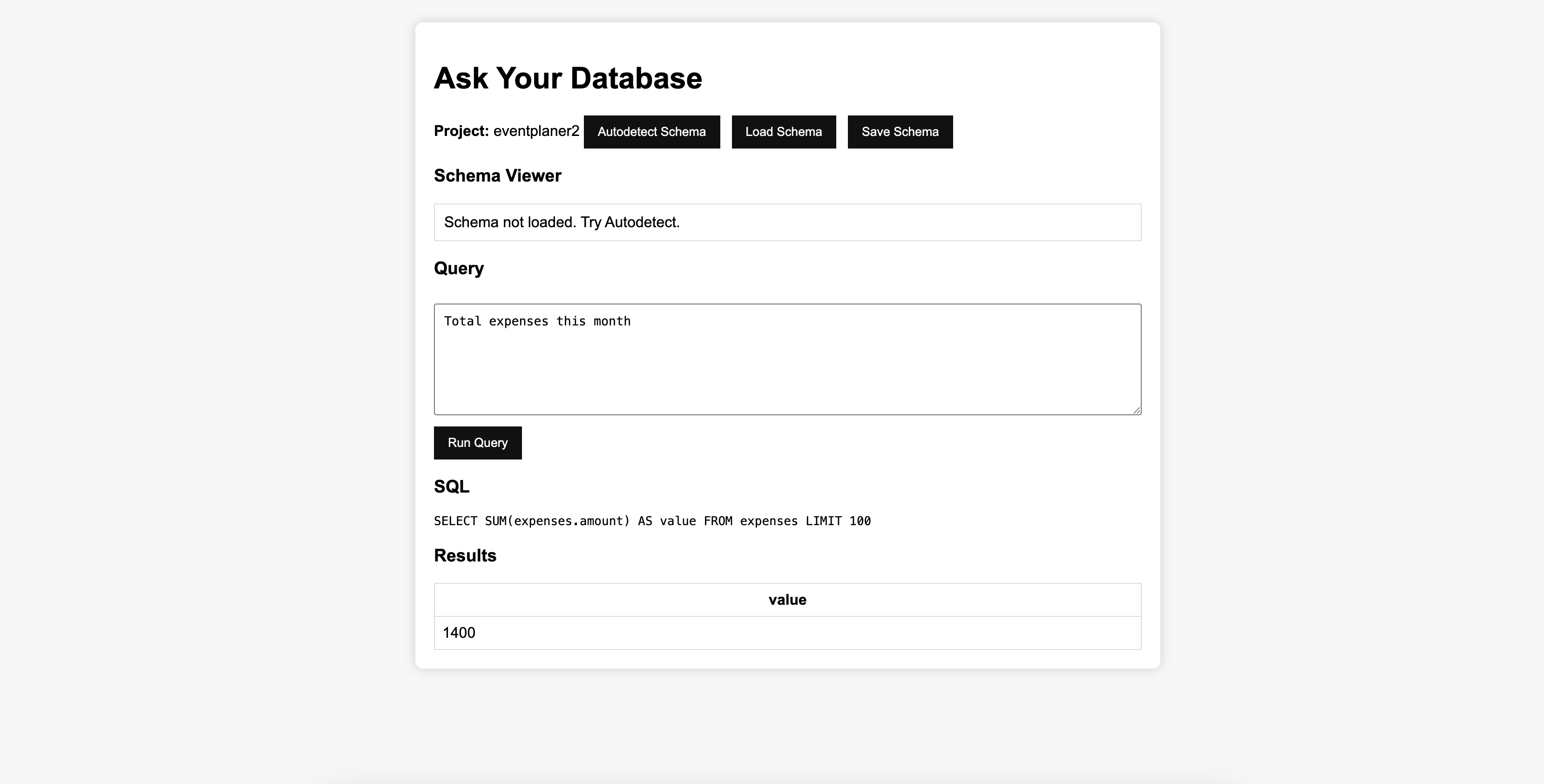 Query Result